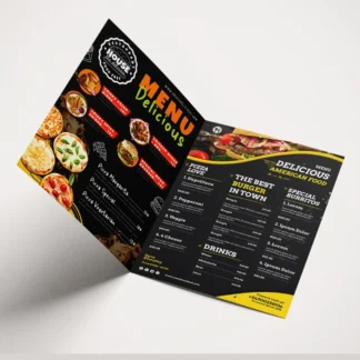 Premium Menu Printing